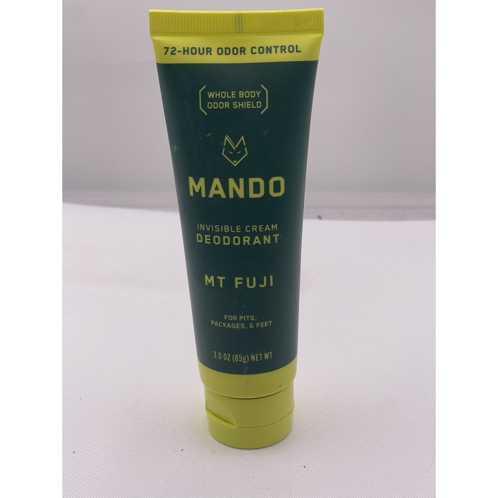 MANDO Whole Body Invisible Cream Deodorant 72 Hour Control! MT FUJI 3 Oz